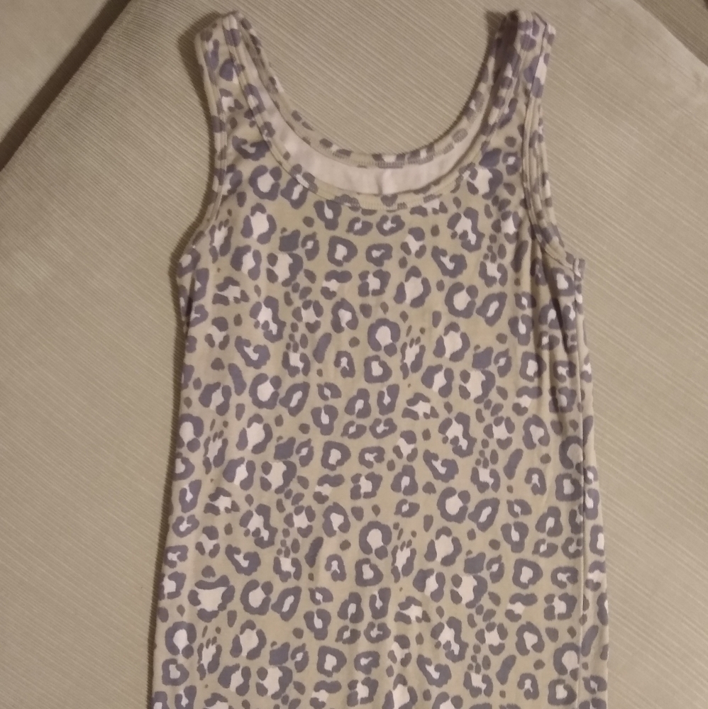 Snow leopard tank top